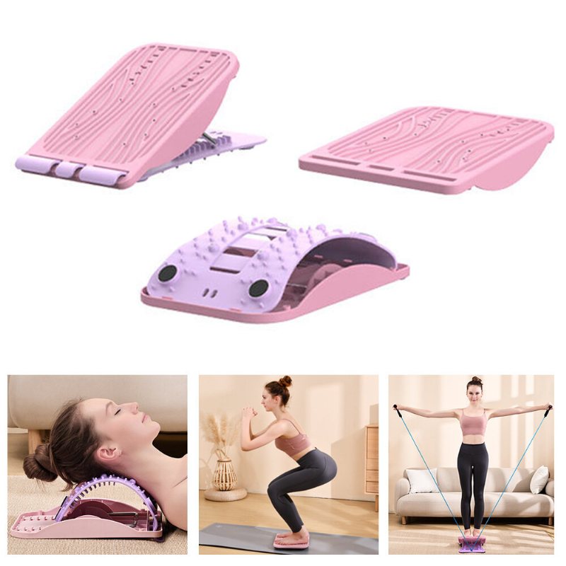 Kaload Multifunktion Magnetisk Massageapparat 12 Växlar Ben Muskel Stretching 7 Nack Stretch Cervikal Kudde Stand-up Balancer Bantning Fitness Med Spännreps Remskiva