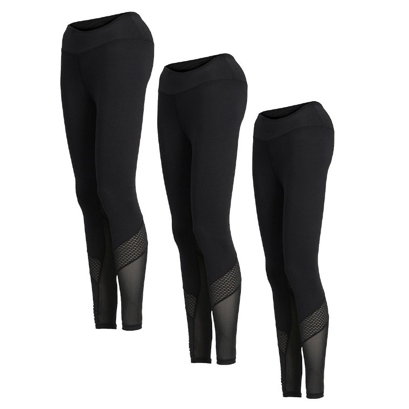 Kvinnor Dam Löp Yoga Fitness Leggings Gym Träning Sport Byxor