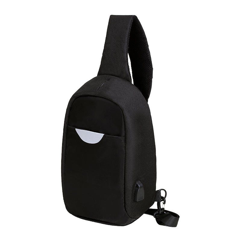 Men Extern Usb Laddning Multi-function Sling Bag Vattenavvisande Anti Theft Bag För Ipad