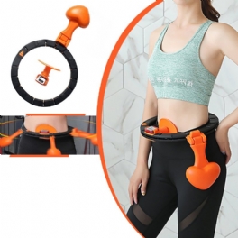 Multifunktionsjusterbar 33-39 cm Smart Slimming Hoop Avtagbar Rotation Lumbal Massage Räknar