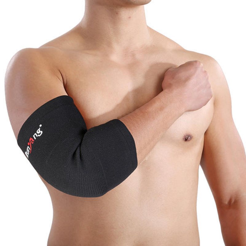 Mumian A22 Classic Black Andningsbar Sports Armbåge Sleeve Brace Pad- 1pc