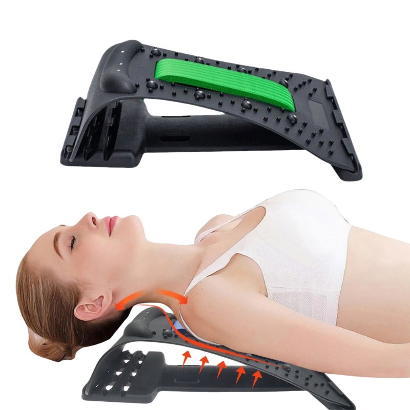 Nackestretch Och Ryggmassage Magnetisk Terapi Akupressur