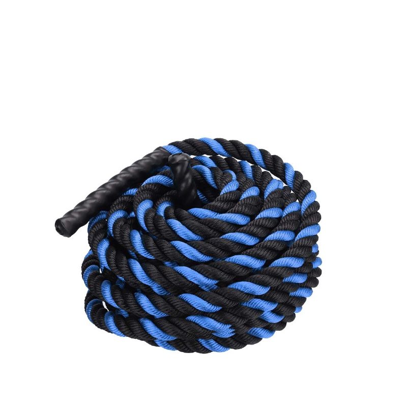 Power Guidance Battle Rope 25/38 mm Bred Polyester 9m/12m/15m/ Långa Träningsvibrationsrep Gym Muskelbyggande Rep