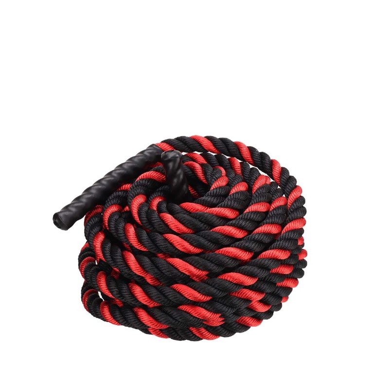 Power Guidance Battle Rope 25/38 mm Bred Polyester 9m/12m/15m/ Långa Träningsvibrationsrep Gym Muskelbyggande Rep