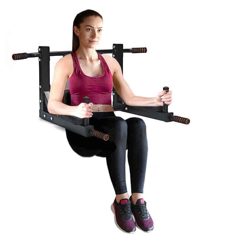 Pull Up Bar Väggfäste Chin Up Dip Station Power Tower Gym Hem Fitness Sport