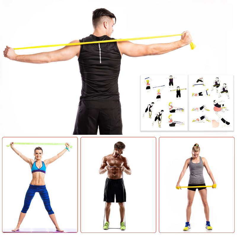 Resistance Bands Set 150lbs Sport Elastiskt Band Expandergummiband Med Dörrankare Handledshängslen Ben Ankelband Core Sliders Förvaringsväska För Fitness