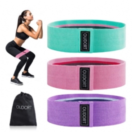 Sgodde 3pcs Resistance Loop Träningsmotståndsband Elastiskt Dragrep Latex Fitness Yoga Band