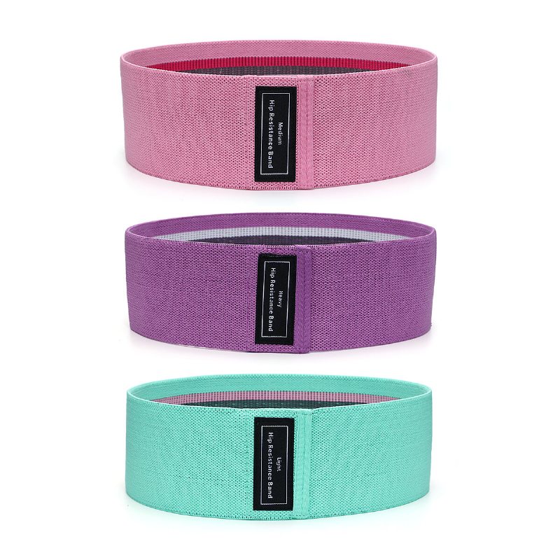 Sgodde 3pcs Resistance Loop Träningsmotståndsband Elastiskt Dragrep Latex Fitness Yoga Band