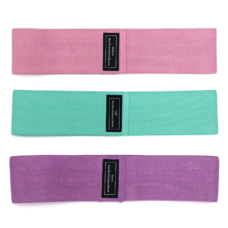 Sgodde 3pcs Resistance Loop Träningsmotståndsband Elastiskt Dragrep Latex Fitness Yoga Band