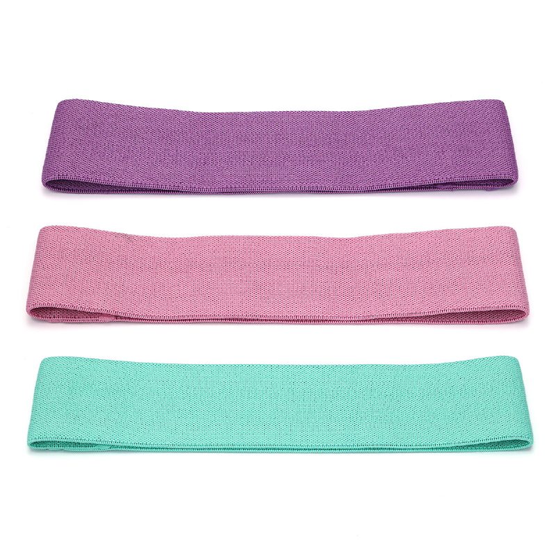 Sgodde 3pcs Resistance Loop Träningsmotståndsband Elastiskt Dragrep Latex Fitness Yoga Band