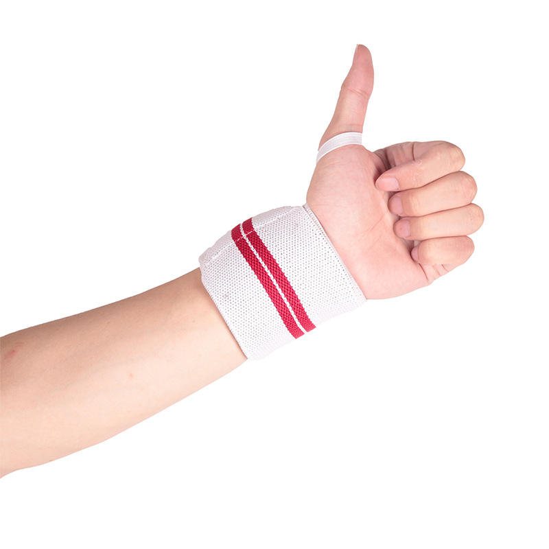 Skdk 1pc Elastiska Bracers Andas Yoga Tyngdlyftande Grepp Bandage Hand Handledsstöd Fitness Skyddsutrustning