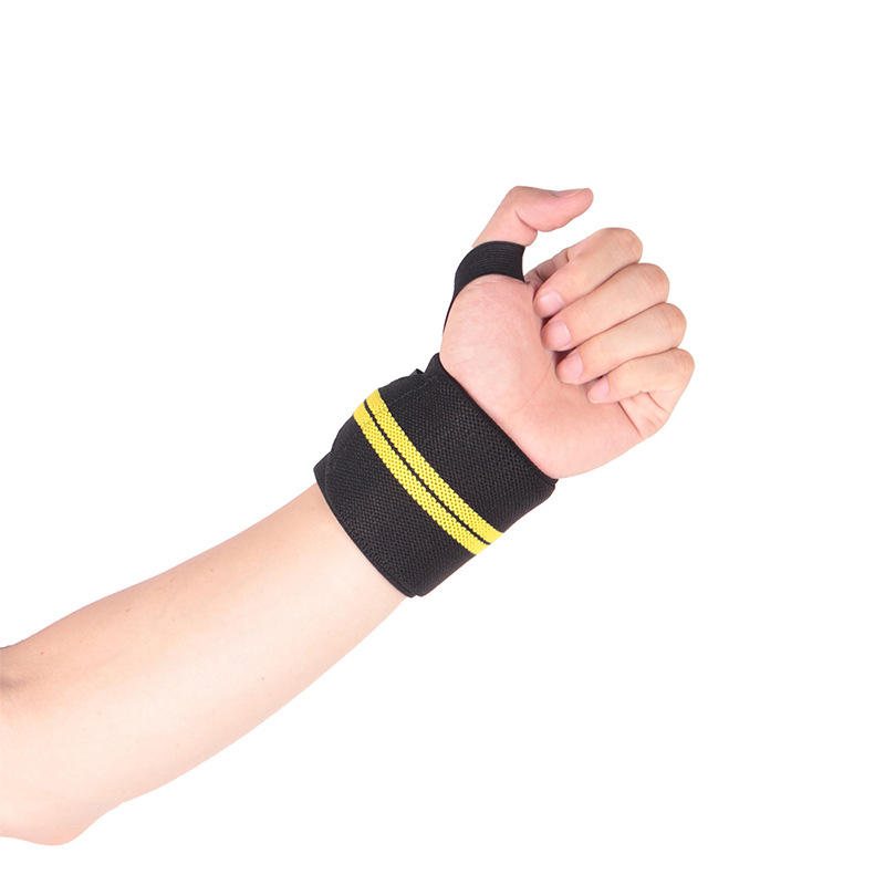 Skdk 1pc Elastiska Bracers Andas Yoga Tyngdlyftande Grepp Bandage Hand Handledsstöd Fitness Skyddsutrustning