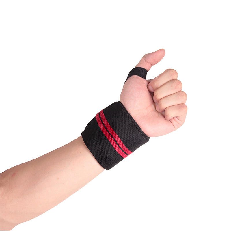 Skdk 1pc Elastiska Bracers Andas Yoga Tyngdlyftande Grepp Bandage Hand Handledsstöd Fitness Skyddsutrustning