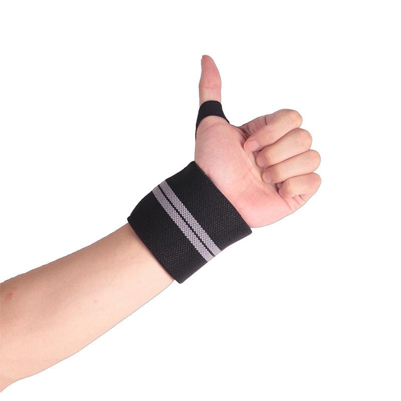 Skdk 1pc Elastiska Bracers Andas Yoga Tyngdlyftande Grepp Bandage Hand Handledsstöd Fitness Skyddsutrustning