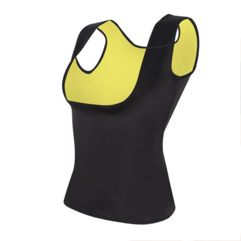 Slimming Hot Sweat Vest För Kvinnor Body Shaper Control Neopren Buken Fat Burner Shapewear Träningsoverall