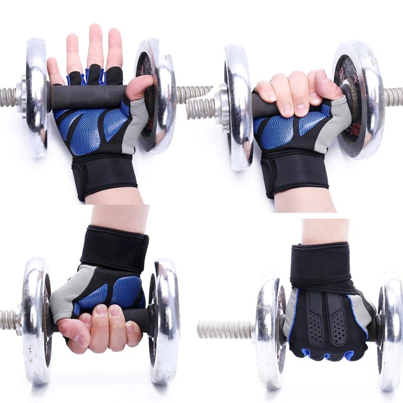 Sport Gym Handskar Handled Wrap Vikt Fitness Men