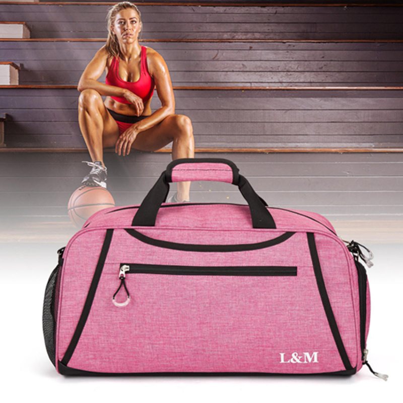 Sport Gym Training Fitness Bag Outdoor Travel Handväskor Yogaväskor Med Skofack