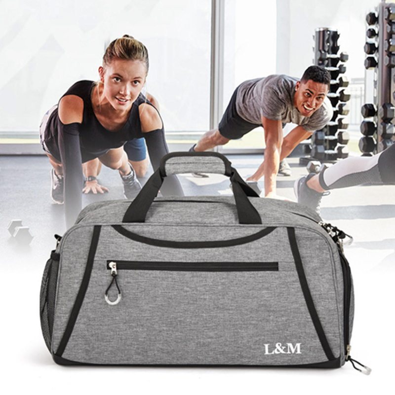 Sport Gym Training Fitness Bag Outdoor Travel Handväskor Yogaväskor Med Skofack