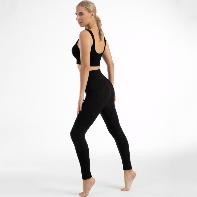 Tengoo Fitness Yogabyxor Plus Size Elasticitet Hög Midja Dam Sport Leggings Hip Push Up Tights Dam Gym Kläder Dam