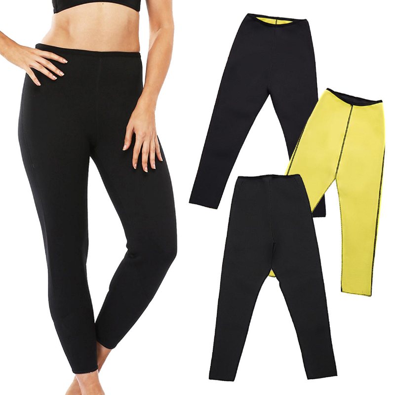 Unisex Neopren Hot Body Accelerera Svettning Bantning Fitness Byxor Yoga Sport