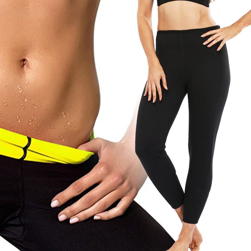 Unisex Neopren Hot Body Accelerera Svettning Bantning Fitness Byxor Yoga Sport