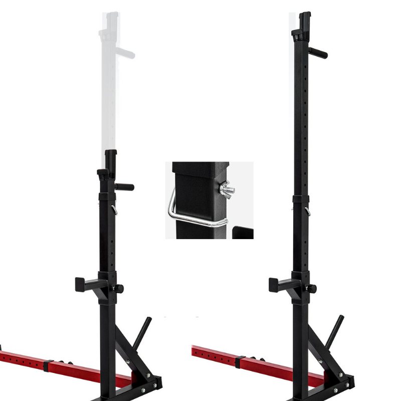 Us Direct Dipping Station 43.5~67.5inch High 13 Levels Justerbar Tyngdlyftande Bänk Skivstångsstativ Fitness Gym Hem 550 Pound Loading