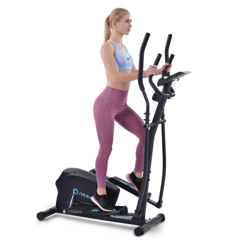 Usa Direct Bominfit Elliptical Machine Motionscykel Fitness Cardio Workout Stegutrustning Med 8-nivås Magnetiskt Motstånd