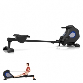 Usa Direct Folding Magnetic Rower Rod Fitness Helkroppsträningsmaskin Med 8 Resistance Home Gym