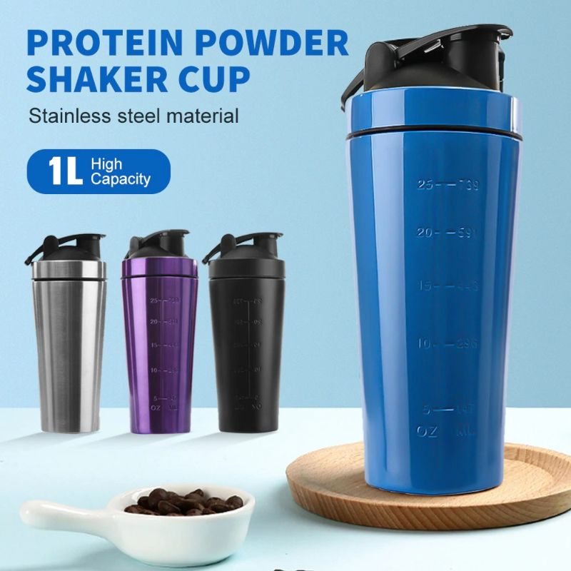 Vassleproteinpulver Sportshakerflaska För Vattenflaskor Gym Nutrition Blender Cup