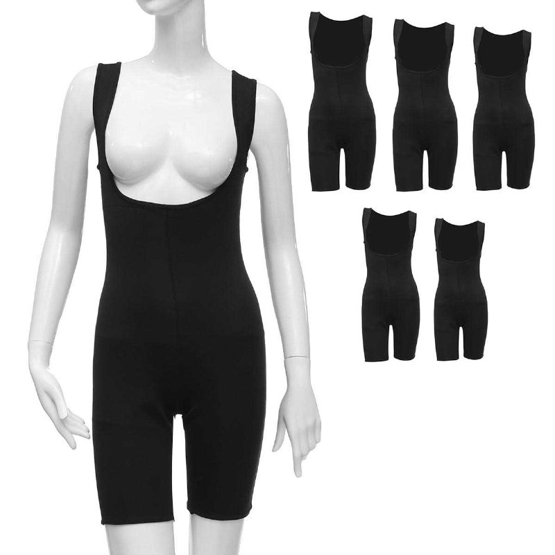 Womens Shapewear Helkroppssvettformare Bantning Fitness Gym Sport Bastu Kostym Väst