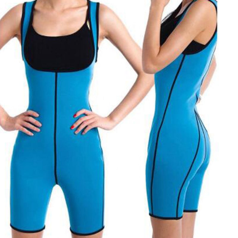 Womens Shapewear Helkroppssvettformare Fitness Gym Sport Bantning Håll Dig I Form Bastukostymväst