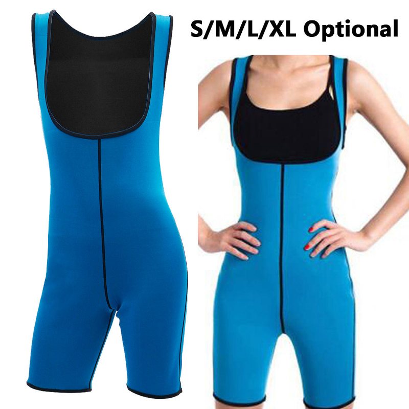 Womens Shapewear Helkroppssvettformare Fitness Gym Sport Bantning Håll Dig I Form Bastukostymväst