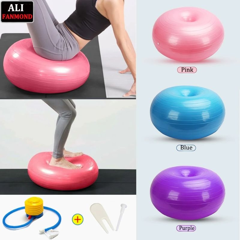 Yoga Ball Donuts Fitness Balansbollar Hem Träning &