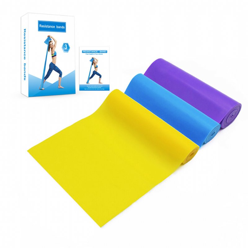 Yoga Resistance Bands 8-24lb Träning Pull Rep Stretching Pilates Expander Hem Gym Fitness