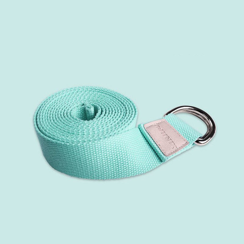 Yoga Stretch Strap D-ring Oelastisk Sport Fitness Arm Ben Midja Träning Rep Träningsverktyg