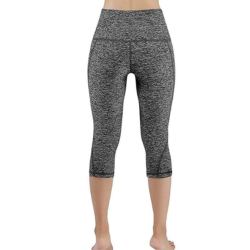 Yogabyxor Capri För Kvinnor Med Hög Midja Leggings Med Sidficka