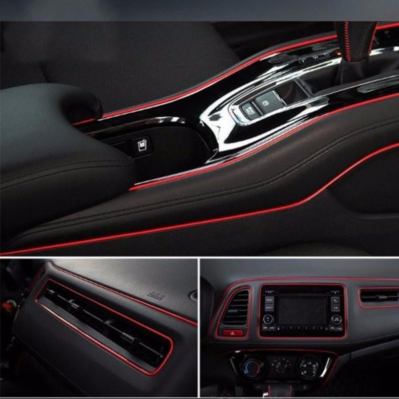 1m Pvc Bilinredningsremsa Diy Dashboard Modifiering Trim