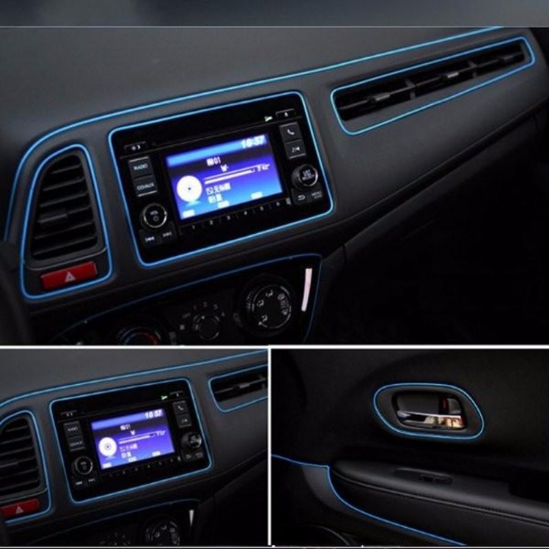 1m Pvc Bilinredningsremsa Diy Dashboard Modifiering Trim