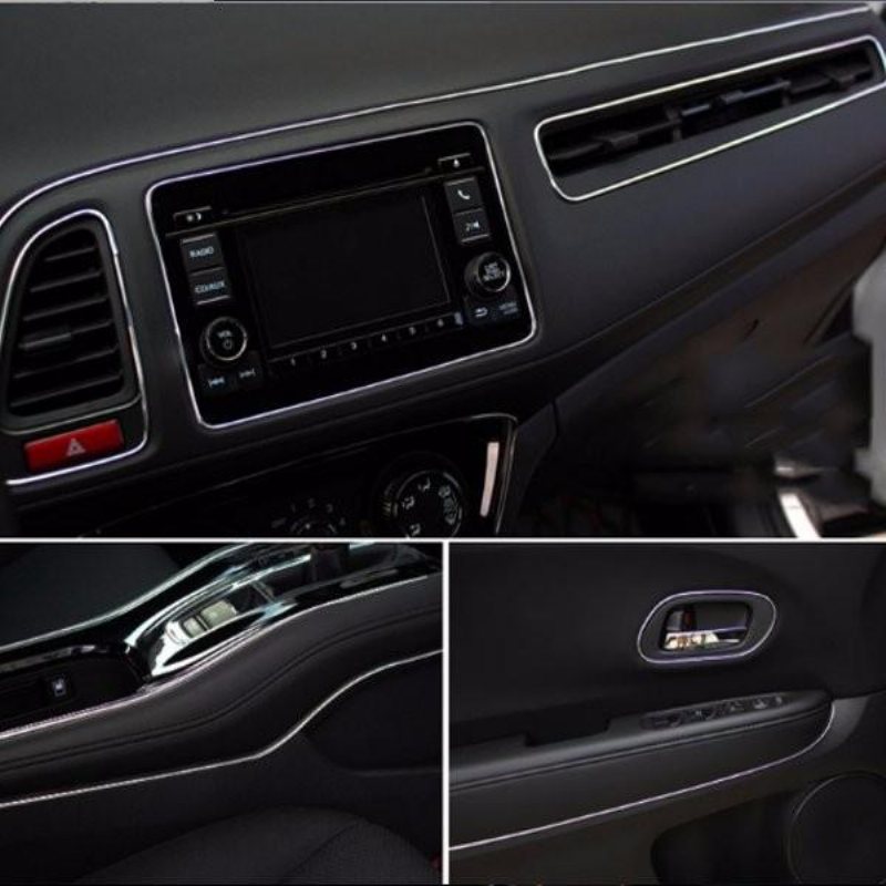 1m Pvc Bilinredningsremsa Diy Dashboard Modifiering Trim