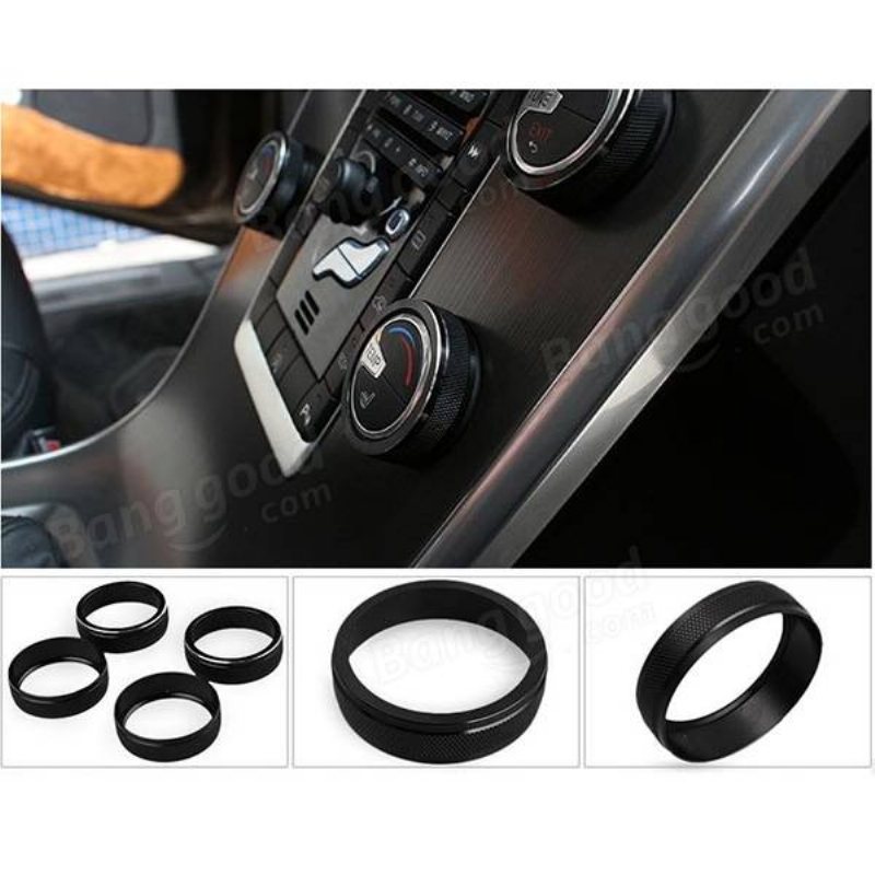 1st Bil Alu Dekorativa Skydd Stereo A/c Knopp Circles Ring För Volvo S60 V60 Xc60 S60l S80 V40