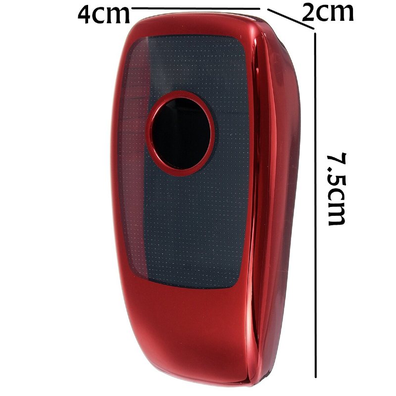 2 I 1 Tpu Fjärrkontroll Smart Key Case Fob-skydd Med Knappfilm För Benz E/s Class E300 E400 S63 S65