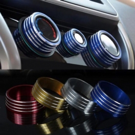 3st/set Bilar Alu Dekoration Stereo Luftkonditionering Knopp Ring För Honda New City Vezel Fit Xrv