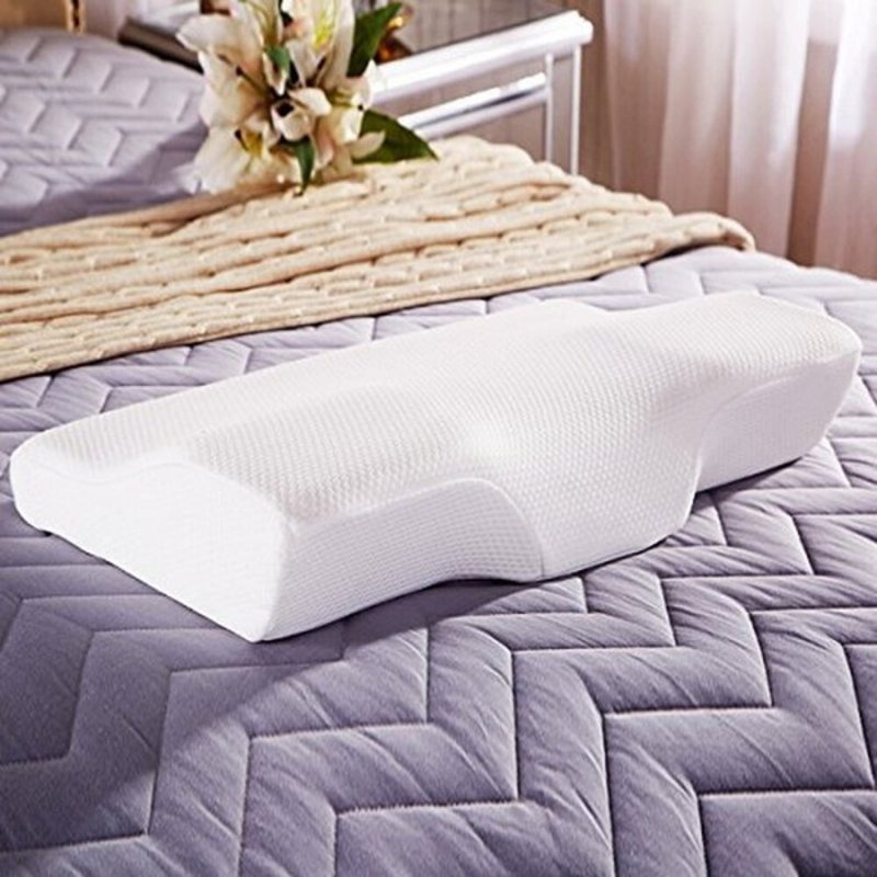 50*30*10-7cm Nackvårdskudde Slow Rebound Memory Foam Kudde Butterfly Cervikal