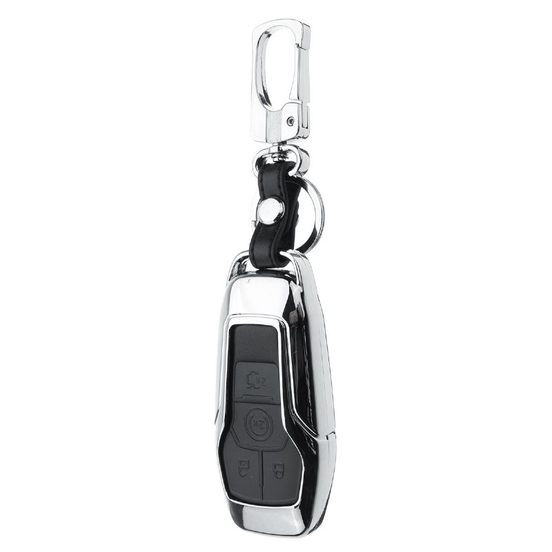 Alloy Smart Remote Key Shell Pu Läderfodral För Ford Lincoln 4/5-knapp