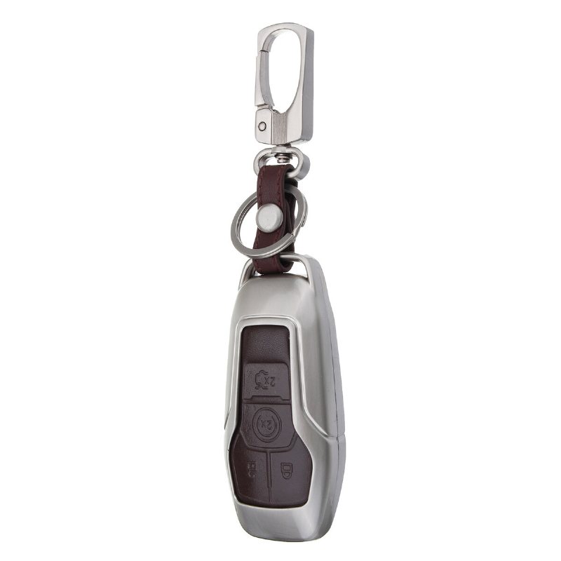 Alloy Smart Remote Key Shell Pu Läderfodral För Ford Lincoln 4/5-knapp