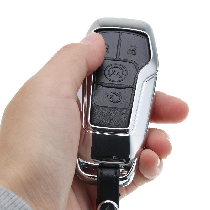 Alloy Smart Remote Key Shell Pu Läderfodral För Ford Lincoln 4/5-knapp