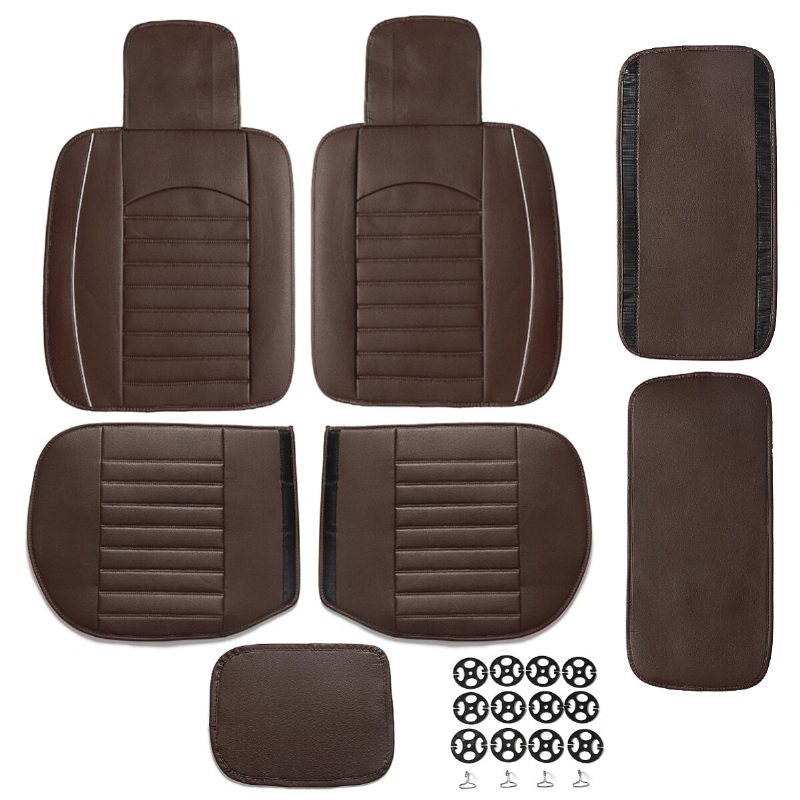 Bekväm Bil Suv Sittdyna Cover Pad Mat Protector Andas Pu Läder