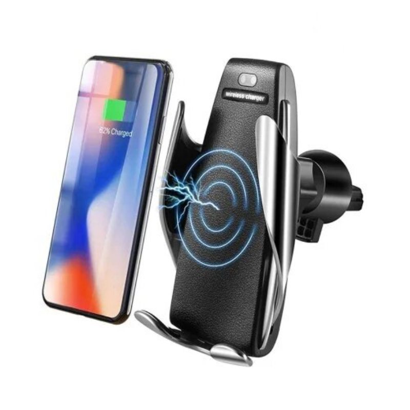 Bil Air Vent Telefonhållare 10w Qi Trådlös Snabbladdare Fäste Universal För Iphone X Xs Xr