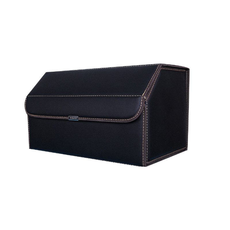 Bilförvaringsväska Pu Läder Trunk Organizer Box Vikbar