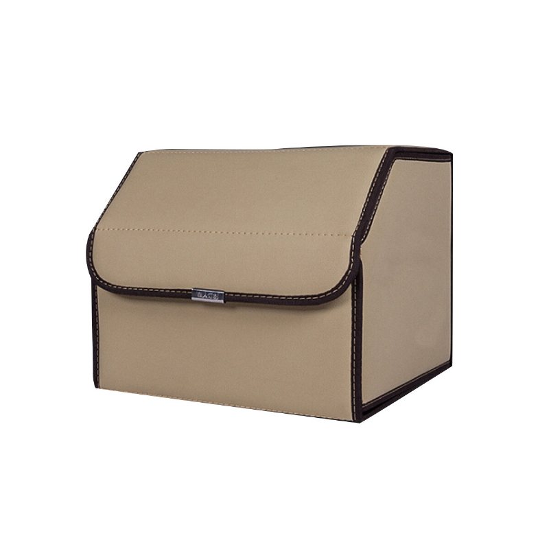 Bilförvaringsväska Pu Läder Trunk Organizer Box Vikbar